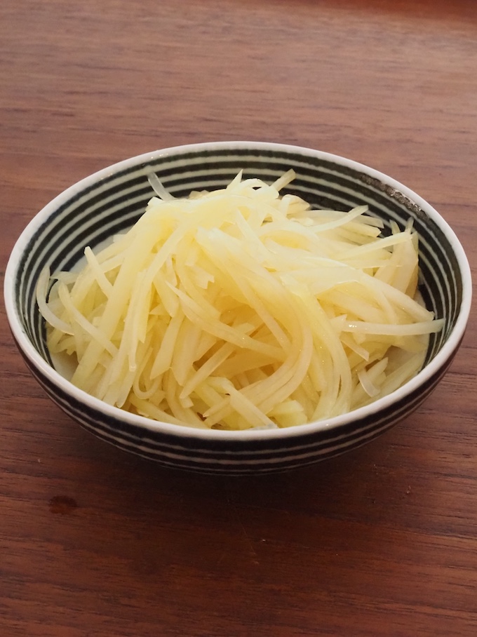 シャキシャキじゃがいものポン酢和え