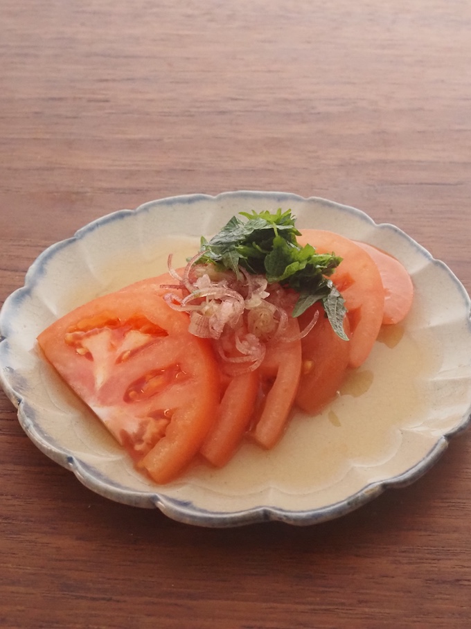 冷やしトマトのおひたし