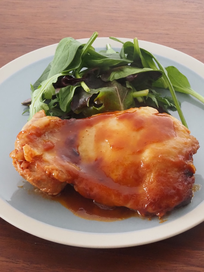 レンジでバーベキューチキンソテー