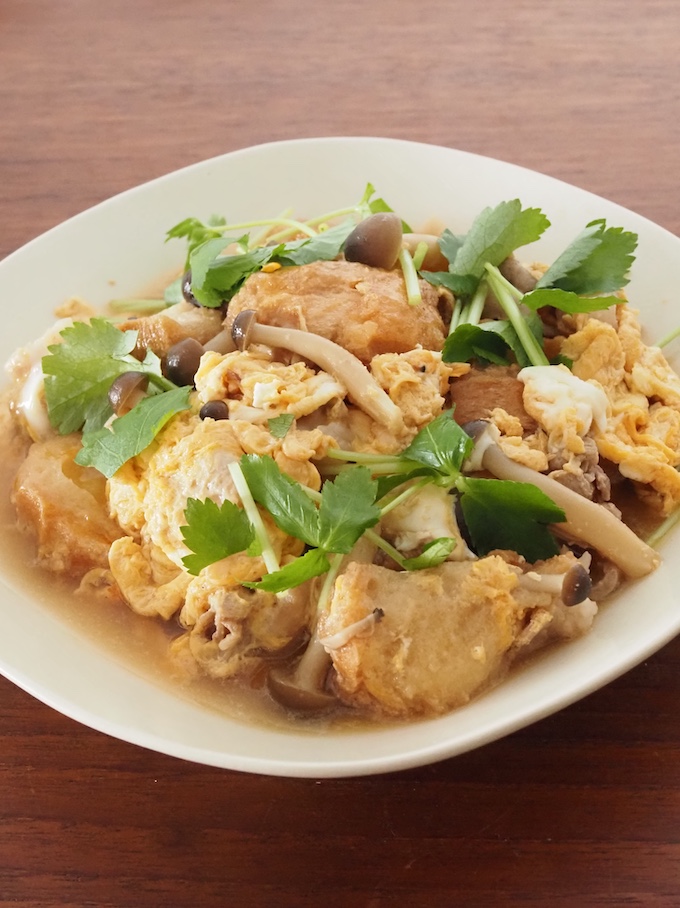 しみしみお麩の卵とじ