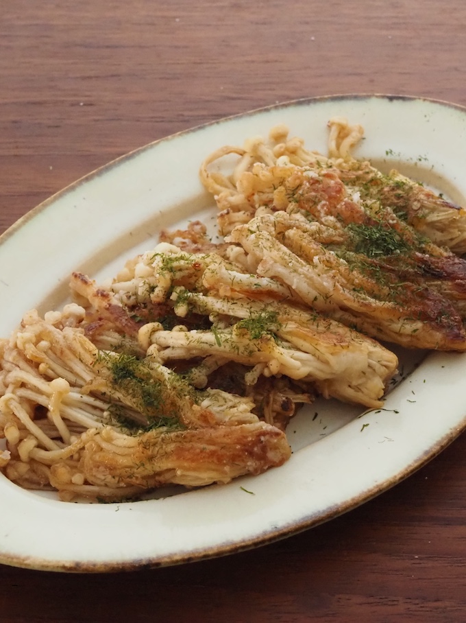 えのきのパリパリ焼き