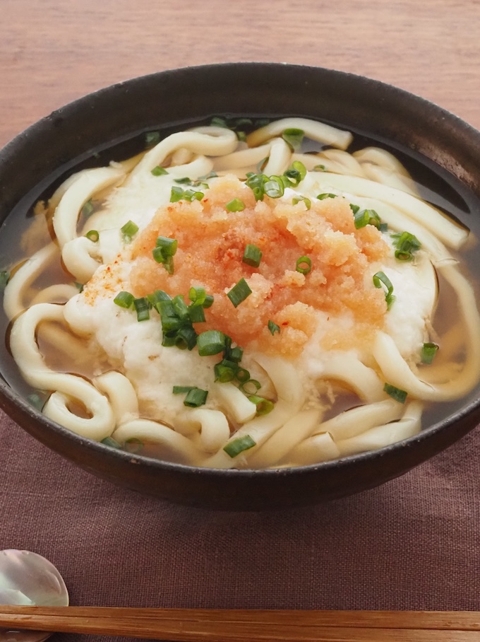 ほっこりおいしい明太とろろうどん