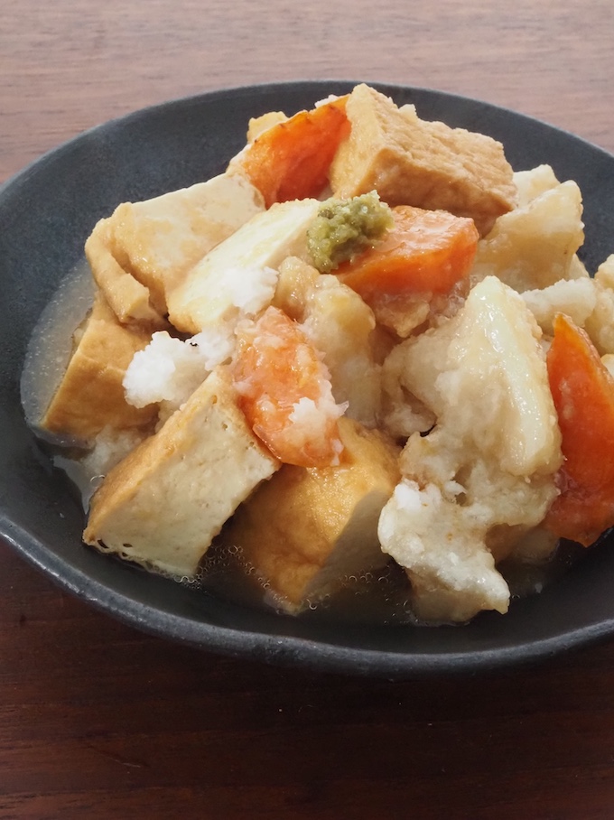 厚揚げと根菜のみぞれ煮