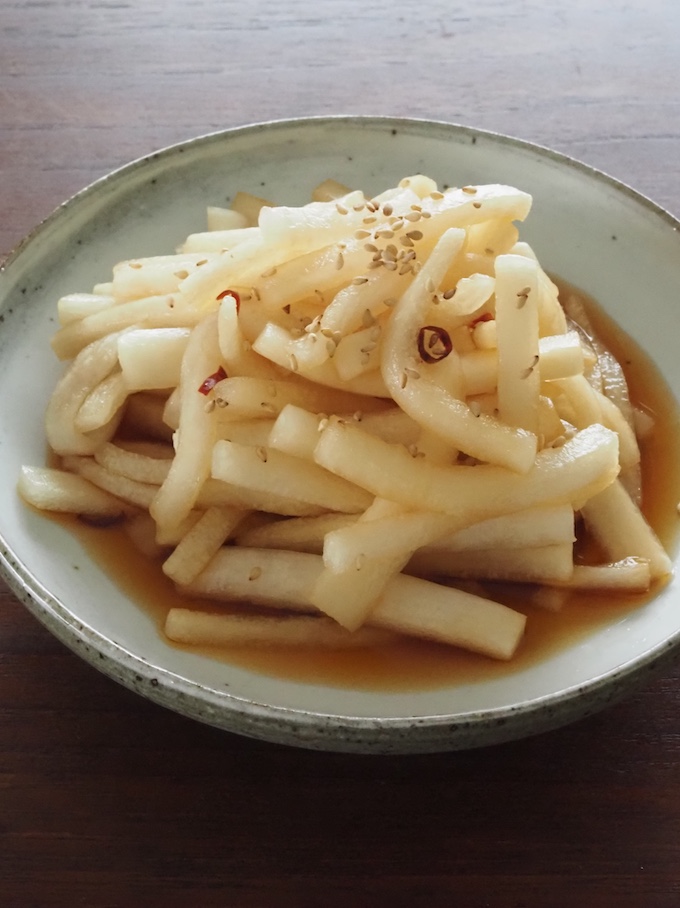大根ピリ辛漬け